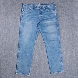 Faherty Feel Good Denim Jeans Men's 42x34 Blue Special Weave Slim Straight